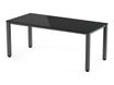Rocada Executive - Mesa - rectangular - negro - antracita base