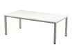 Rocada Executive - Mesa - rectangular - blanco - gris, RAL 9006 base