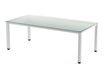 Rocada Executive - Mesa - rectangular - translúcido - blanco base