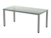Rocada Executive - Mesa - rectangular - blanco - antracita base