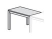 Rocada Executive - Escritorio en L - rectangular - negro - antracita base