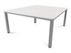 Rocada Executive - Mesa - rectangular - blanco - aluminio base