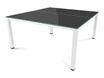 Rocada Executive - Mesa - rectangular - negro - blanco base