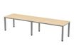 Rocada Executive - Mesa - rectangular - verde haya - aluminio base