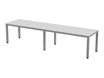 Rocada Executive - Mesa - rectangular - gris - gris, RAL 9006 base