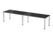 Rocada Executive - Mesa - rectangular - negro - blanco base