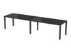 Rocada Executive - Mesa - rectangular - negro - RAL 7015, antracita base