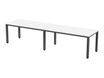 Rocada Executive - Mesa - rectangular - blanco - antracita, RAL 7015 base