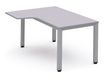 Rocada Executive - Mesa - forma de L (izquierdo) - gris - aluminio base