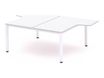 Rocada Executive - Mesa - con forma de L - blanco - blanco base