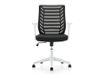 rocada Ergoline - Silla - tarea - reposabrazos - forma de T - inclinación - giratorio - polímero - negro, blanco