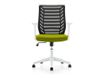 rocada Ergoline - Silla - tarea - reposabrazos - forma de T - inclinación - giratorio - polímero - blanco, verde