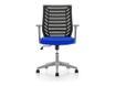 rocada Ergoline - Silla - tarea - reposabrazos - forma de T - inclinación - giratorio - polímero - gris, azul