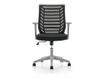rocada Ergoline - Silla - tarea - reposabrazos - forma de T - inclinación - giratorio - polímero - gris, negro