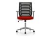 rocada Ergoline - Silla - tarea - reposabrazos - forma de T - inclinación - giratorio - polímero - gris, rojo