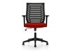 rocada Ergoline - Silla - operador - reposabrazos - forma de T - inclinación - giratorio - metal - rojo, epoxy gray