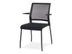 rocada Ergoline - Silla - visitante - reposabrazos - metal - negro, negro epoxy
