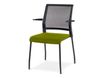 rocada Ergoline - Silla - visitante - reposabrazos - metal - verde, negro epoxy