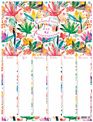 Aquarelle - calendrier anniversaires 32 × 42