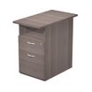 Caisson hauteur bureau Trend - L43xP80xH72 cm - 2 tiroirs dont 1 DS + 1 niche - imitation frêne Toscan