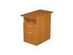 Caisson hauteur bureau Trend - L43xP80xH72 cm - 2 tiroirs dont 1 DS + 1 niche - imitation frêne Toscan