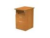 Caisson hauteur bureau Trend - L43xP60xH72 cm - 2 tiroirs dont 1 DS + 1 niche - imitation chêne