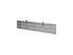 Voile de fond en métal gris aluminium pour bureau Trend - L148