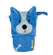 Trousse pot a crayons spa peluche 1 compartiment chien - Hamelin