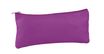 Trousse ronde cuir teinte 1 compartiment violet - oxford