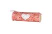 Trousse ronde BELLA SARA DREAM FLOWERS- rose- Kid'Abord