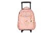 Sac à dos à roulettes STALLA BIANCA GALOP -2 compartiments- rose- Kid'Abord