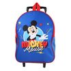 Sac a dos a roulettes Mickey - 32cm -  1 compartiment - bleu - Bagtrotter