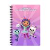 Cahier de texte Gabby et la maison magique  - 18x22 cm - violet - Bagtrotter