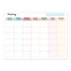 Planning mensuel magnétique - 30 x 40 cmc - Multicolore - Viquel