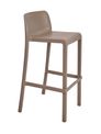 Tabouret haut empilable ATTIC - Ezpeleta professionnel - Taupe