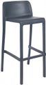 Tabouret snack empilable MINI ATTIC - Ezpeleta professionnel - Anthracite