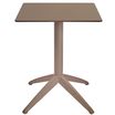 Table QUATRO abattante 60 x 60 cm - Ezpeleta - Taupe