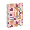 Agenda de poche spiralé 16 mois Paloma - 1 semaine sur 2 pages - 10 x 15 cm - Géométrique - Exacompta