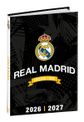Quo Vadis - Agenda année scolaire - 2026-2027 - Eurotextagenda - Journalier - Multilingue - Real Madrid - 12 mois de août à juillet - 12x17 cm - Papier Clairefontaine blanc - Fabrication française