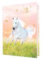 Agenda Cheval blanc - 1 jour par page - 12,5 x 17,5 cm - Oberthur