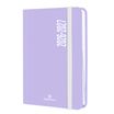 Agenda à élastique Alabama - 1 jour par page - 12,5 x 17,5 cm - lilas - Oberthur