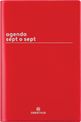 Agenda Boréal - 1 semaine sur 2 pages - 10 x 15 cm - rouge - Oberthur