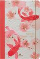 Agenda à élastique Sakura - 1 semaine sur 2 pages - 17 x 24,5 cm - poissons - Oberthur