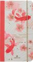 Agenda de poche à élastique Sakura - 1 semaine sur 2 pages - 9,5 x 17,5 cm - poissons - Oberthur