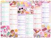 Calendrier Kawai - 6 mois par face - 32 x 42 cm - Oberthur