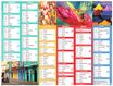 Calendrier Color Story - 6 mois par face - 55 x 40,5 cm - Oberthur