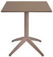 Table QUATRO abattante 70 x 70 cm - Ezpeleta - Taupe