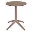 Table QUATRO abattante ronde Ø 60 cm - Ezpeleta - Taupe