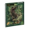 Exacompta Jurassic World - Cahier scolaire - reliure à anneaux métalliques - moyen - 170 x 220 mm - papier blanc - couvertures aux couleurs assorties - carton
