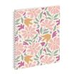 Agenda de bureau spiralé 16 mois  Paloma - 1 semaine sur 1 page - 15 x 21 cm - fleur - Exacompta